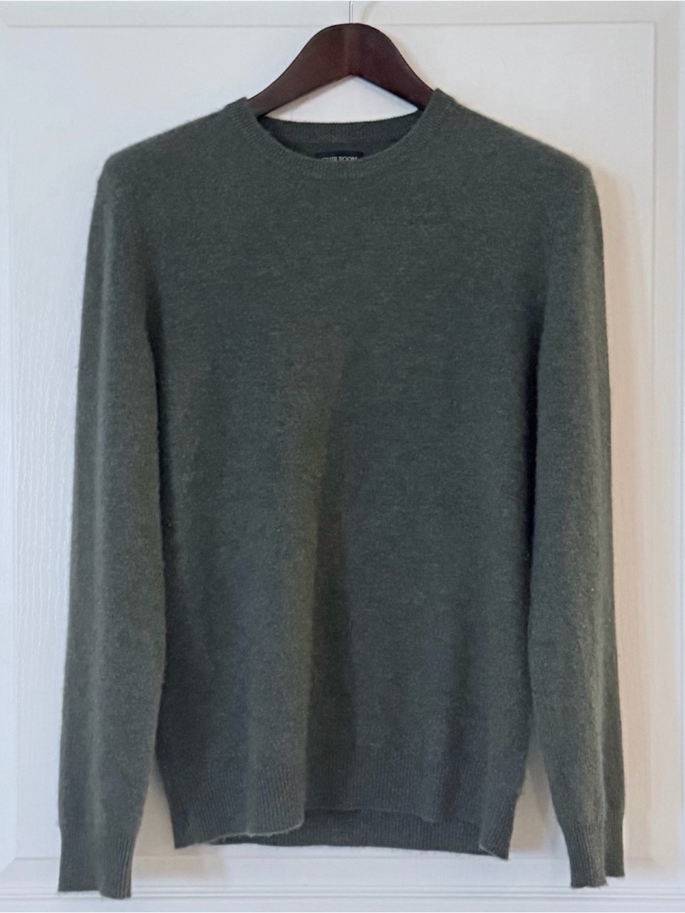 Charter Club Olive Cashmere Crewneck Sweater